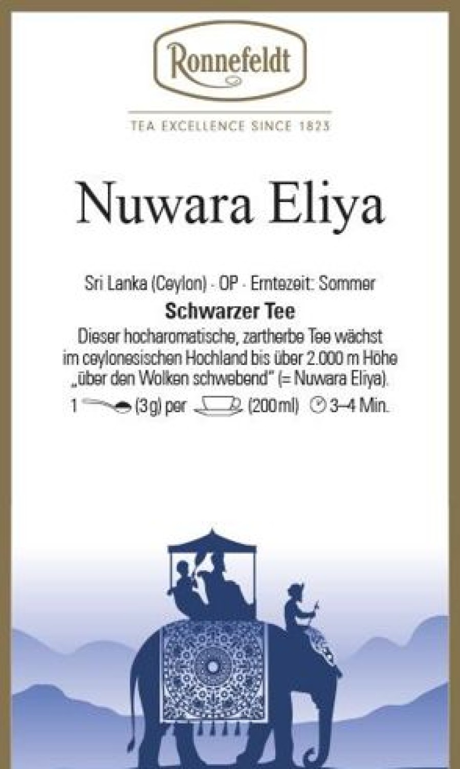 Schwarzer Tee | Ronnefeldt-Tee Ceylon Nuwara Eliya