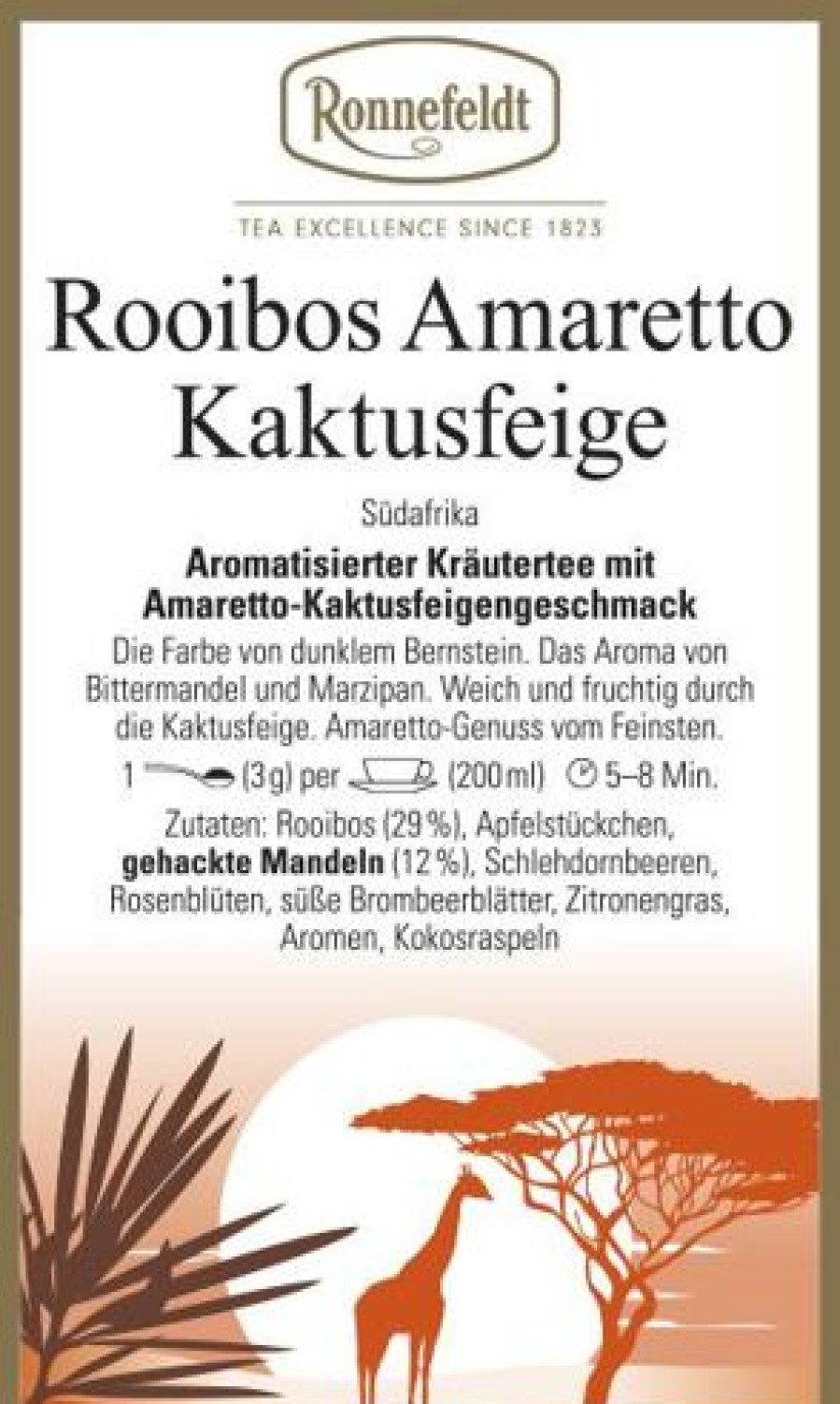 Rooibos Tee | Ronnefeldt-Tee Rooibos Amaretto Kaktusfeige