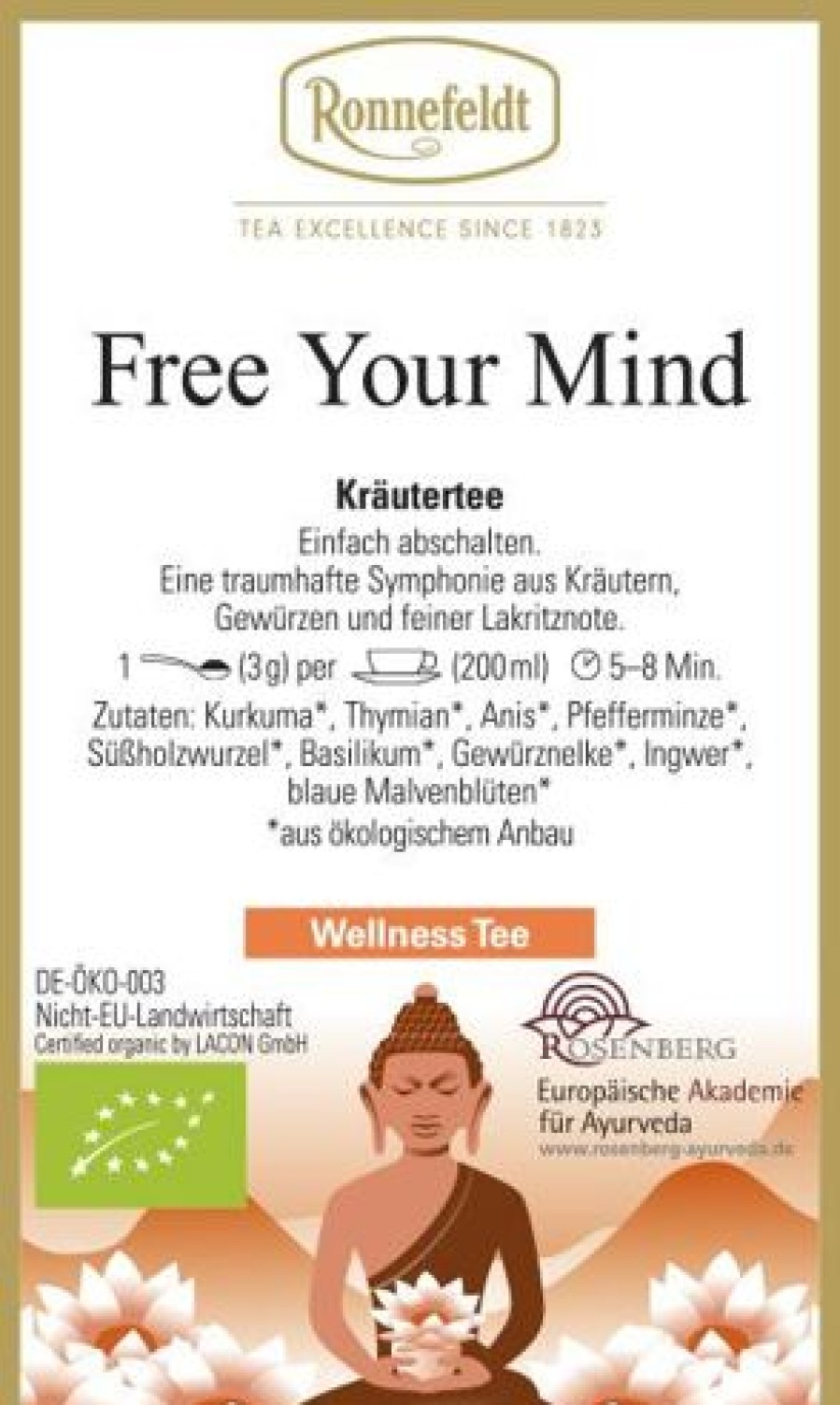 Wellness Tee | Ronnefeldt-Tee Free Your Mind Bio