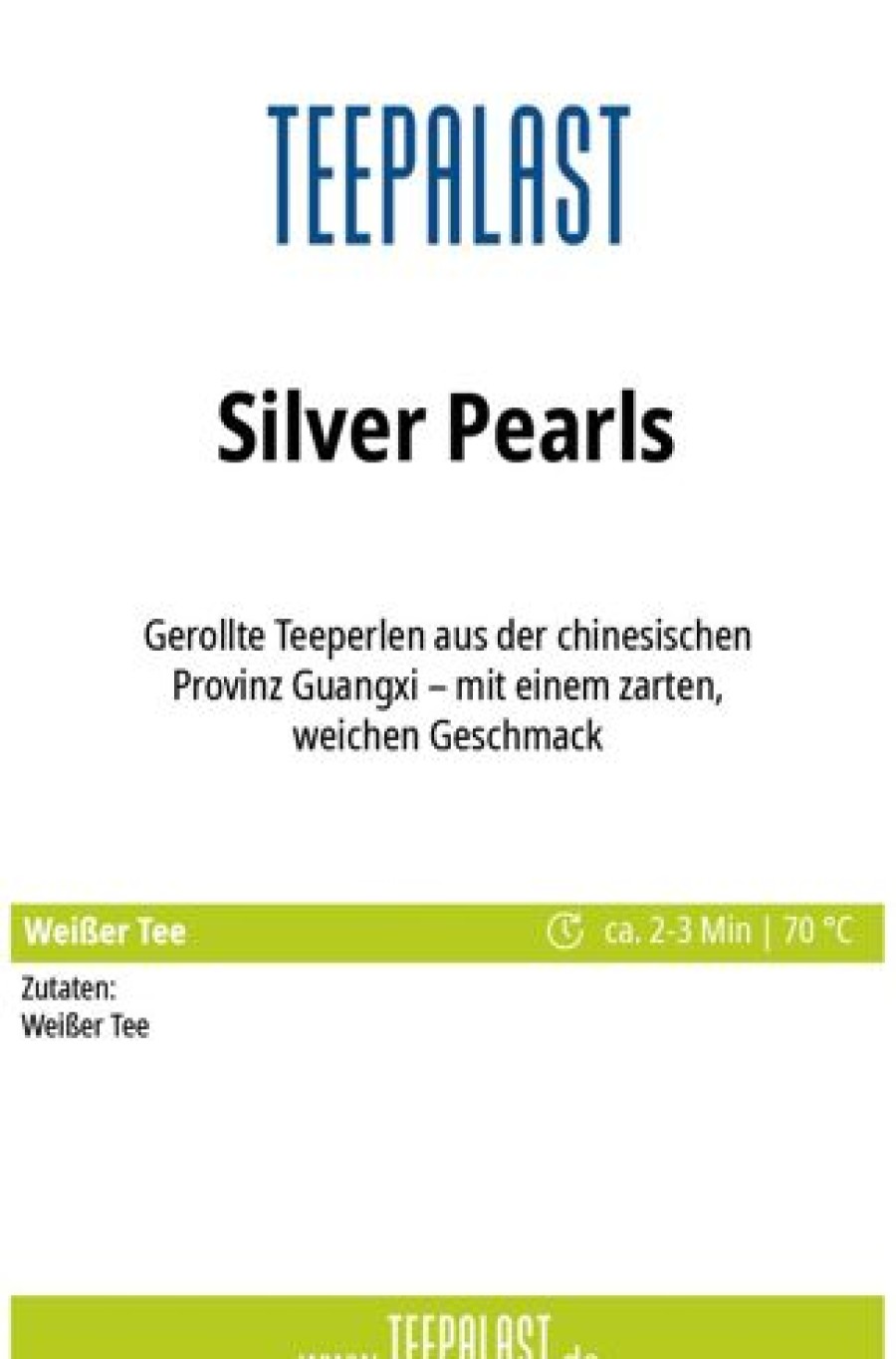 Weiser Tee | Teepalast Silver Pearls