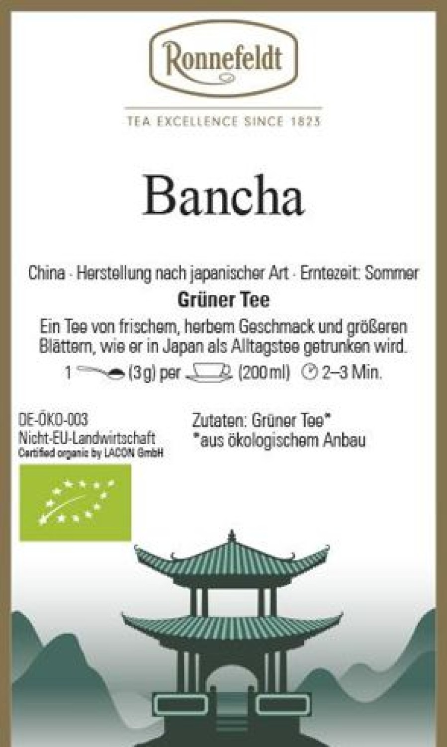 Bio Tee | Ronnefeldt-Tee Bancha Bio