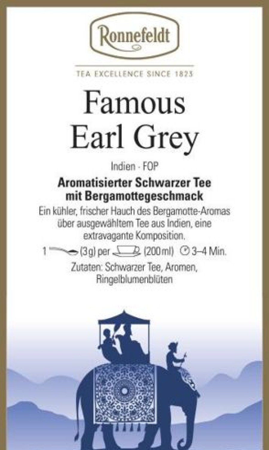 Schwarzer Tee | Ronnefeldt-Tee Famous Earl Grey