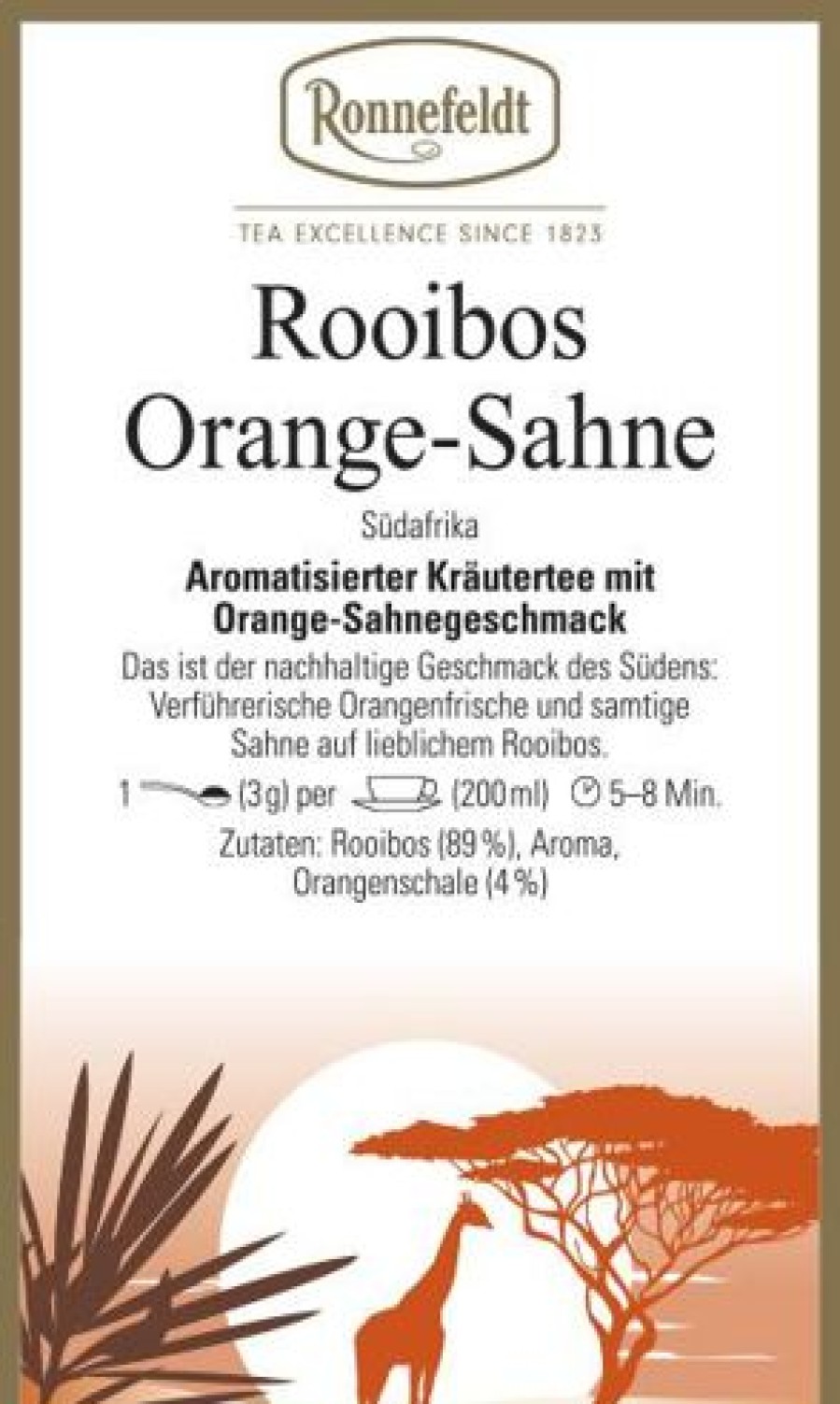 Rooibos Tee | Ronnefeldt-Tee Rooibos Orange-Sahne