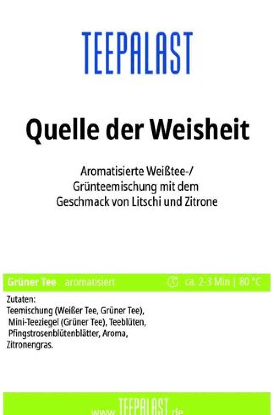 Weiser Tee | Teepalast Quelle Der Weisheit