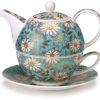 Tea For One | Dunoon Tea For One Set Nuovo Blau-Grn