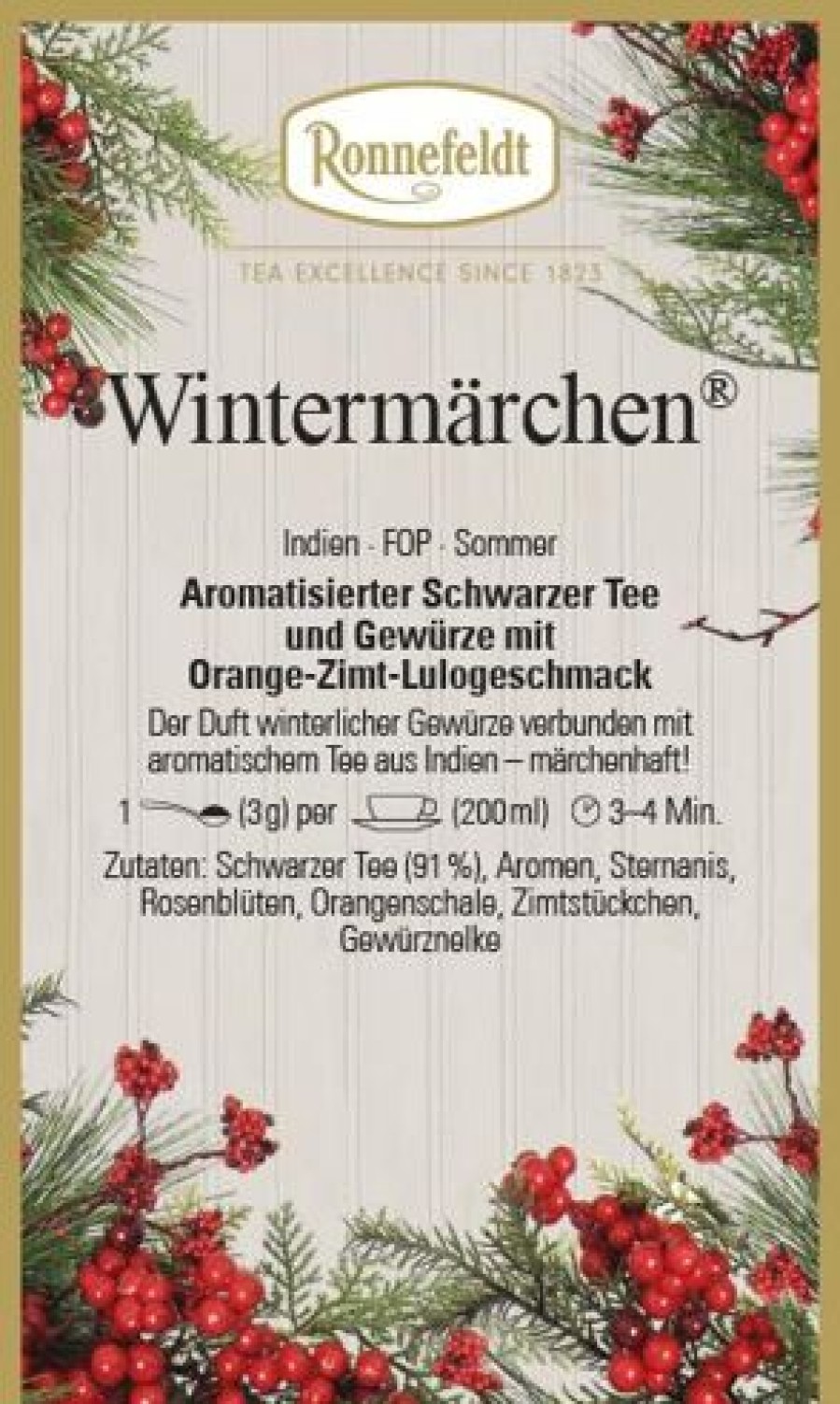 Weihnachtstee | Ronnefeldt-Tee Wintermrchen