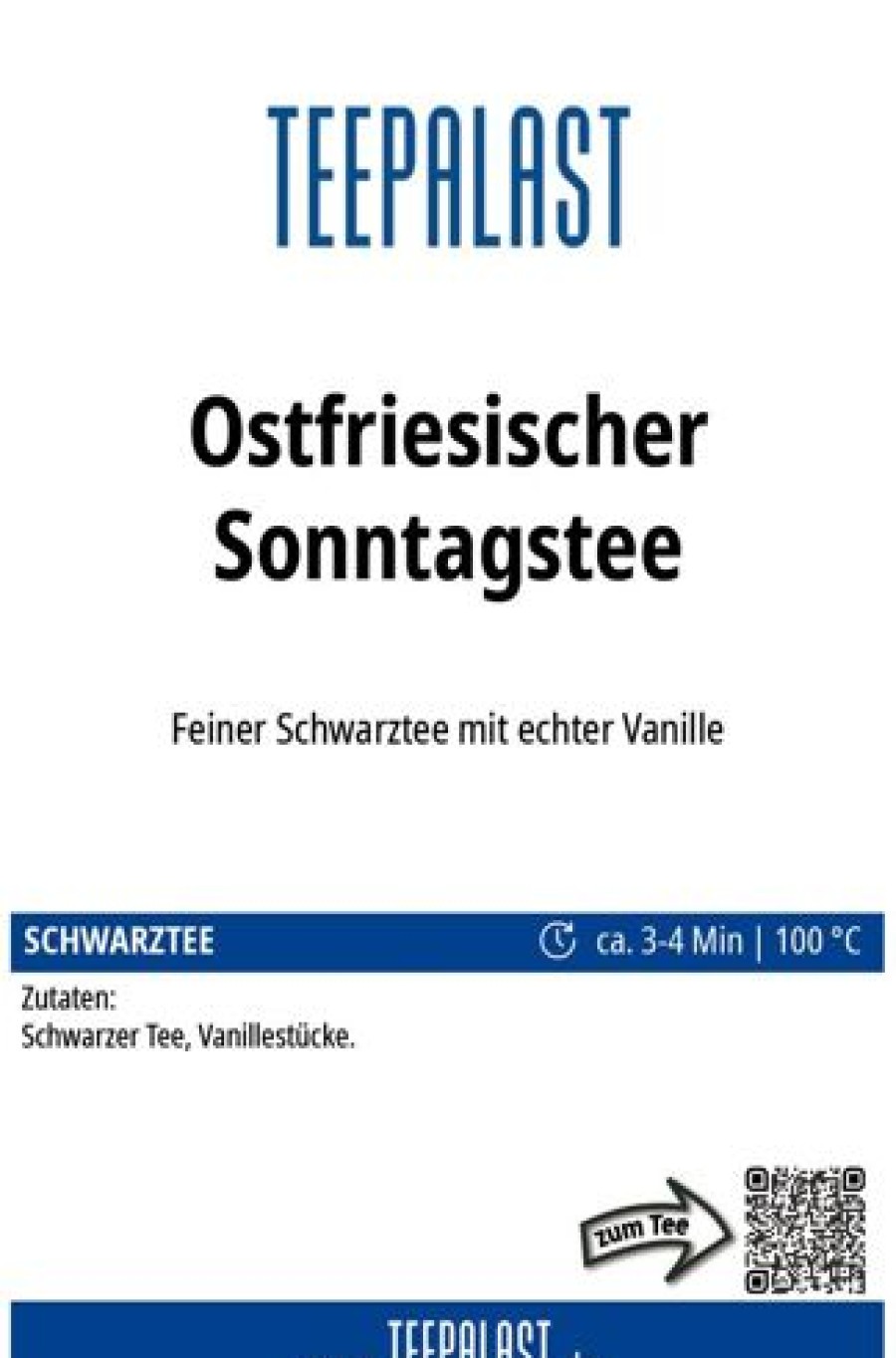 Ostfriesentee | Teepalast Ostfriesischer Sonntagstee