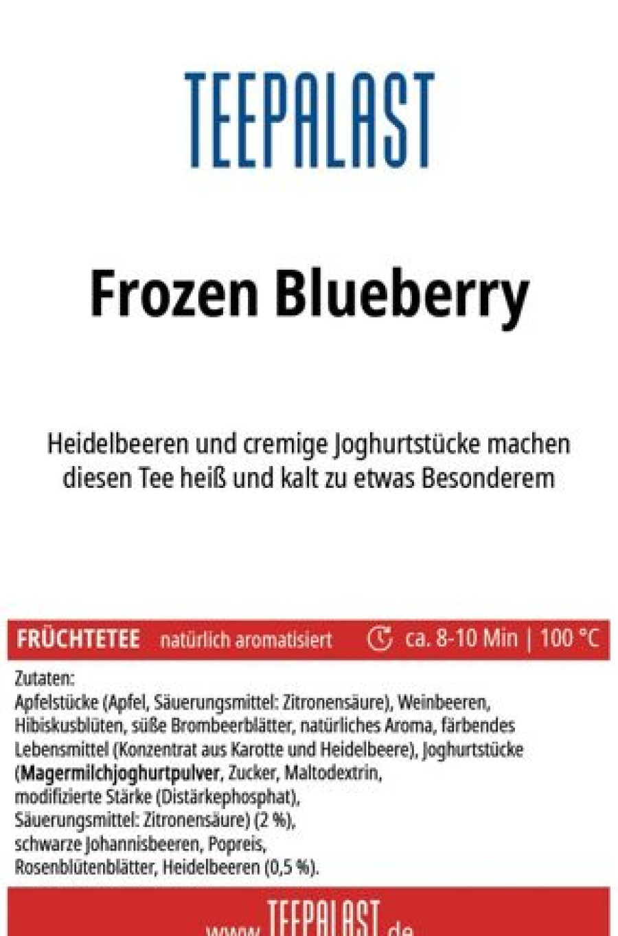 Eistee | Teepalast Frozen Blueberry