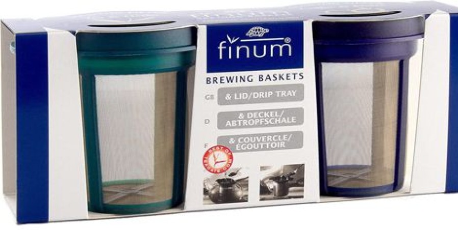 Zubereitung | Finum Finum Dauerfilter Brewing Basket Set - Blau & Grn