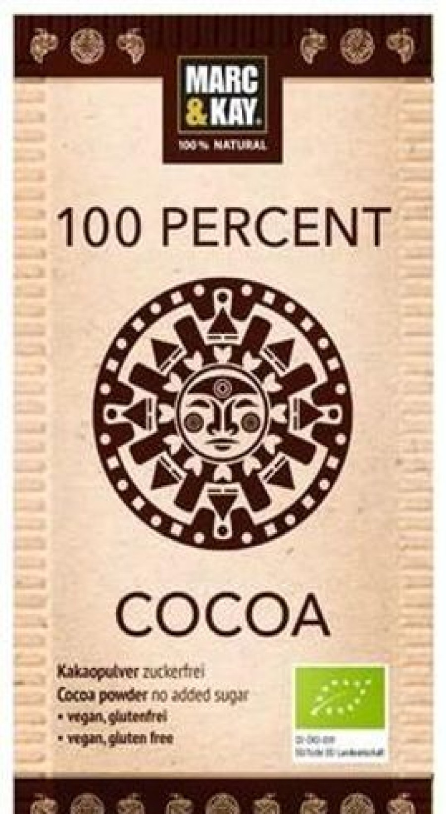 Kakao | Marc & Kay Trinkschokolade 100 Percent Cocoa Zuckerfrei Bio Tte