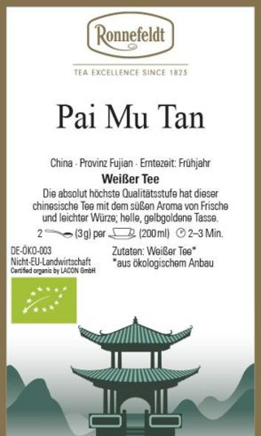 Weiser Tee | Ronnefeldt-Tee Pai Mu Tan Bio