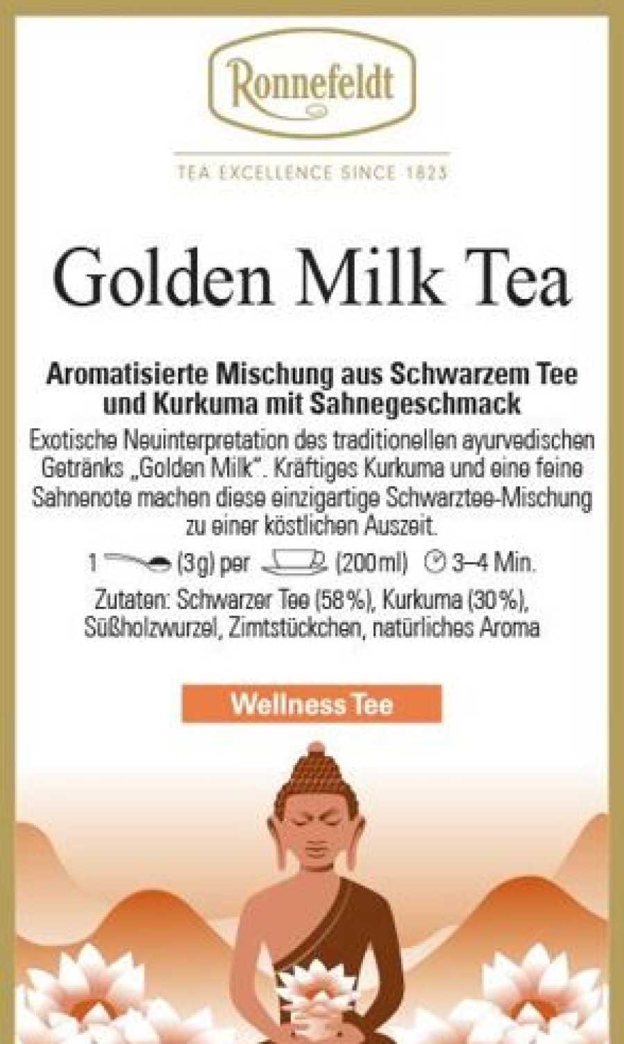 Wellness Tee | Ronnefeldt-Tee Golden Milk Tea