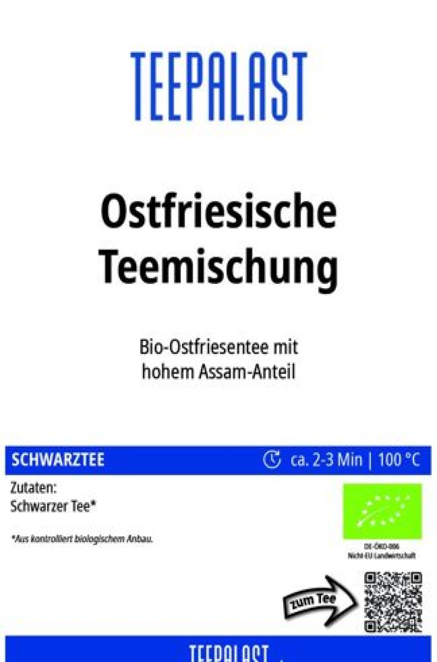 Ostfriesentee | Teepalast Ostfriesische Teemischung Bio