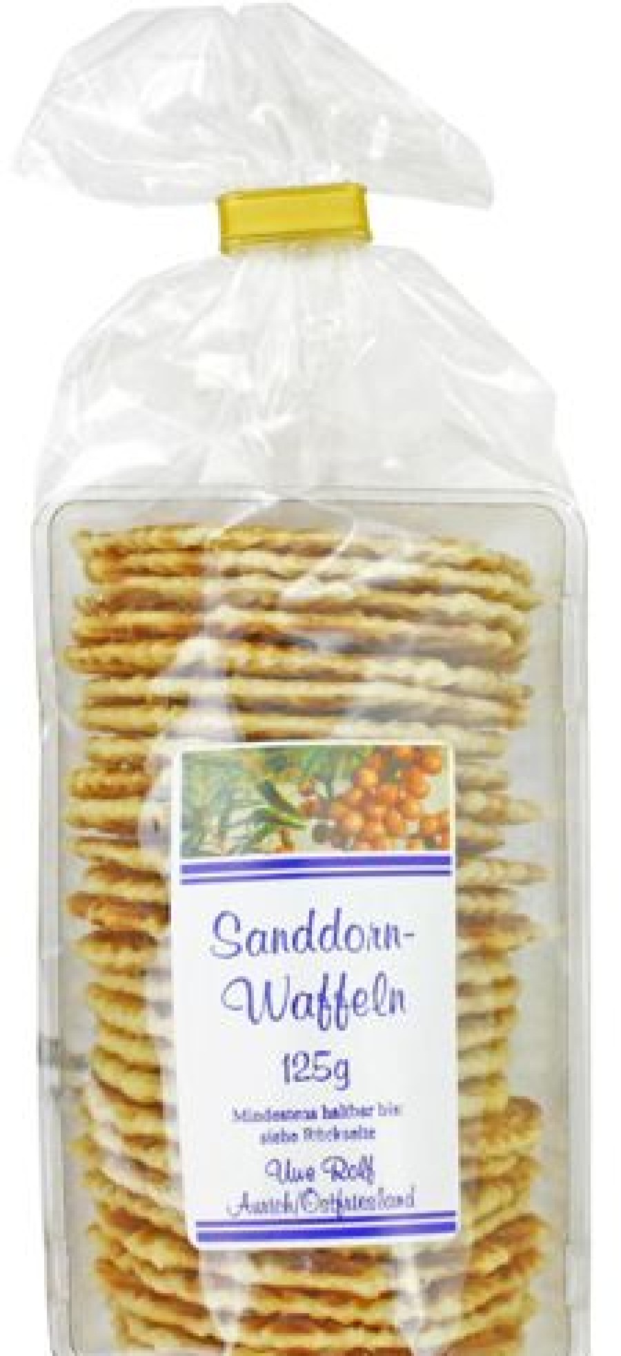 Geback | Uwe Rolf Sanddorn-Waffeln 125 G