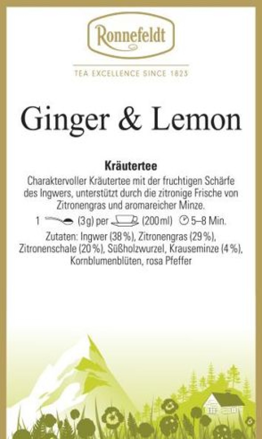 Eistee | Ronnefeldt-Tee Ginger & Lemon