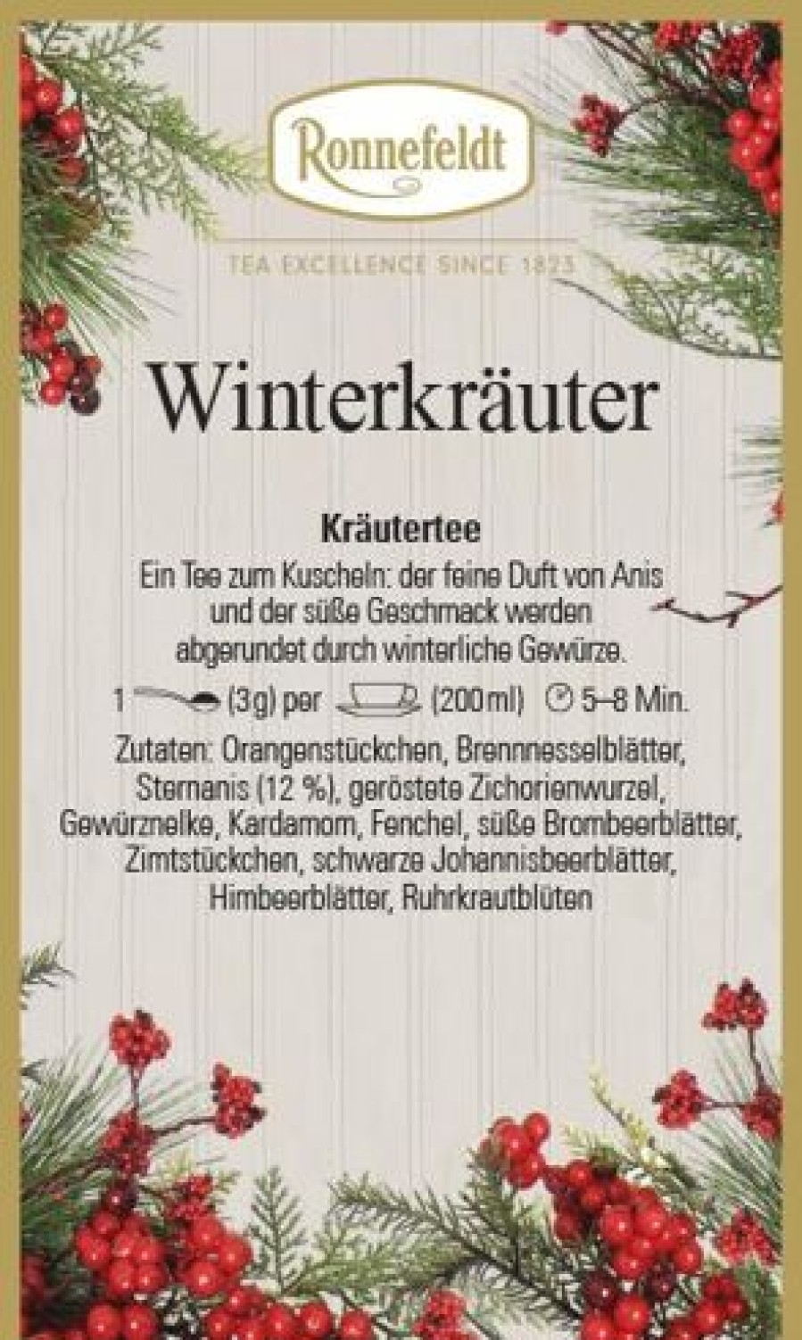 Weihnachtstee | Ronnefeldt-Tee Winterkruter