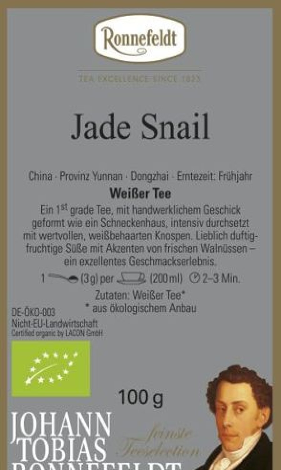 Besonderheiten | Ronnefeldt-Tee Jade Snail Bio