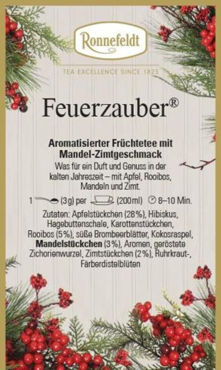 Weihnachtstee | Ronnefeldt-Tee Feuerzauber