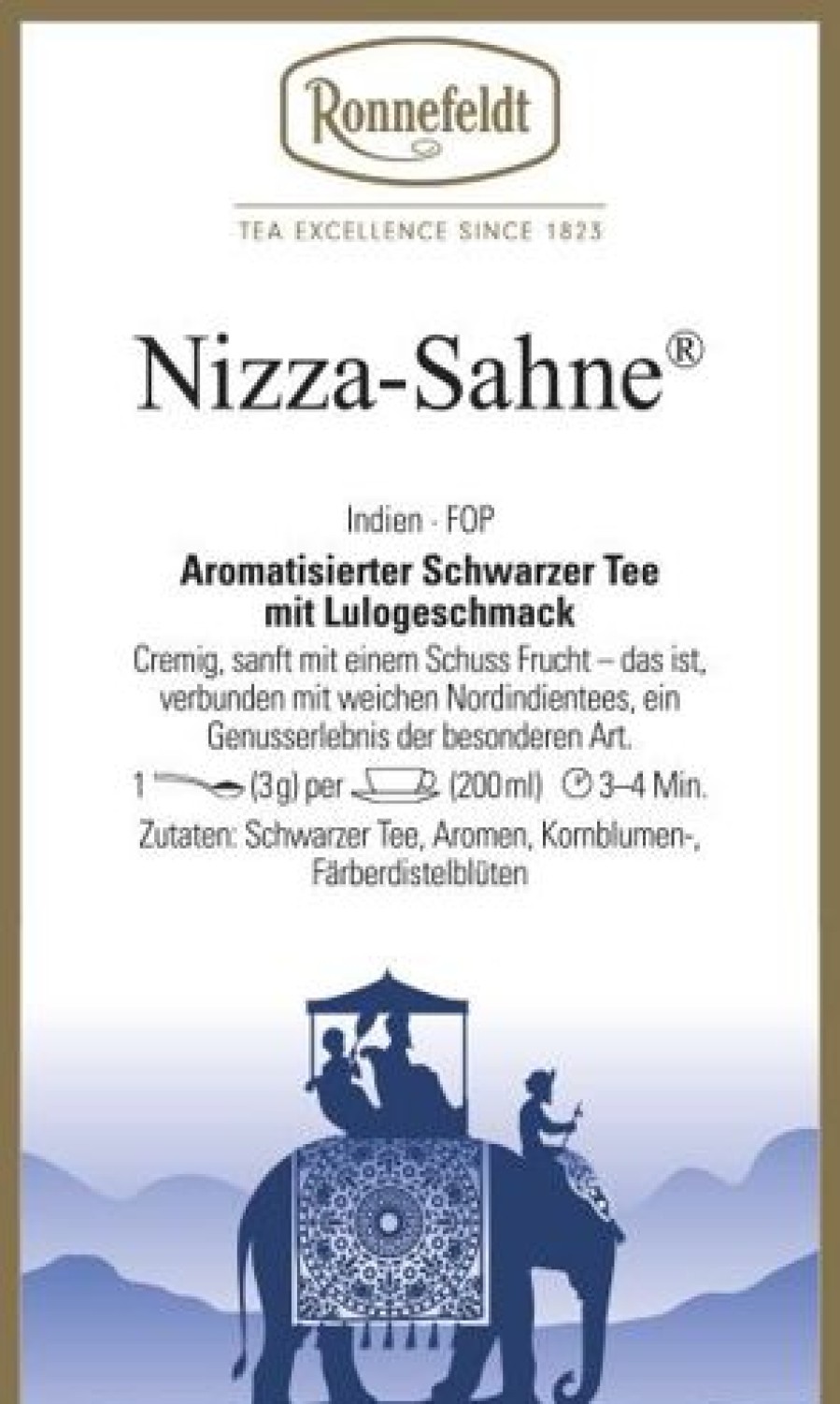 Schwarzer Tee | Ronnefeldt-Tee Nizza-Sahne