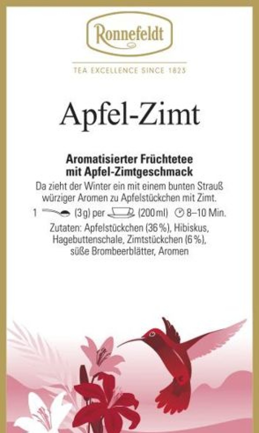 Weihnachtstee | Ronnefeldt-Tee Apfel-Zimt