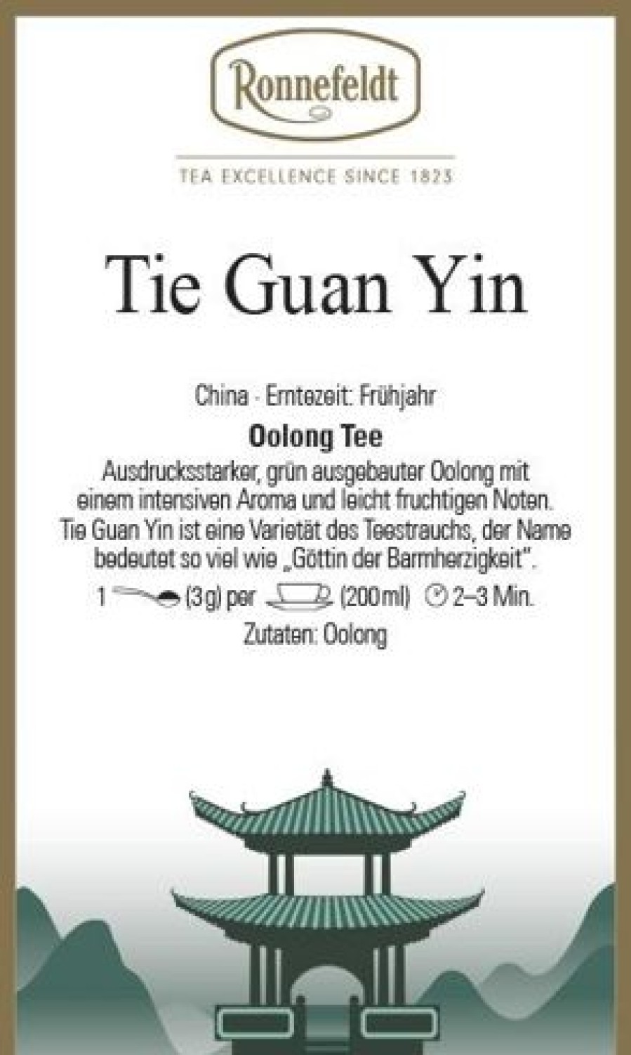 Oolong Tee | Ronnefeldt-Tee Tie Guan Yin