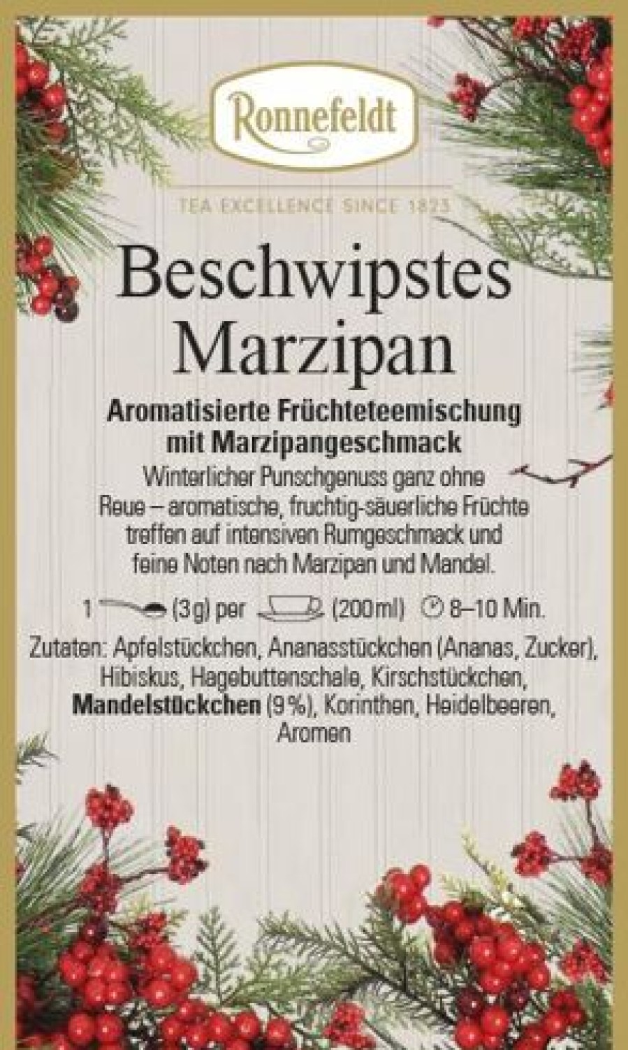 Weihnachtstee | Ronnefeldt-Tee Beschwipstes Marzipan