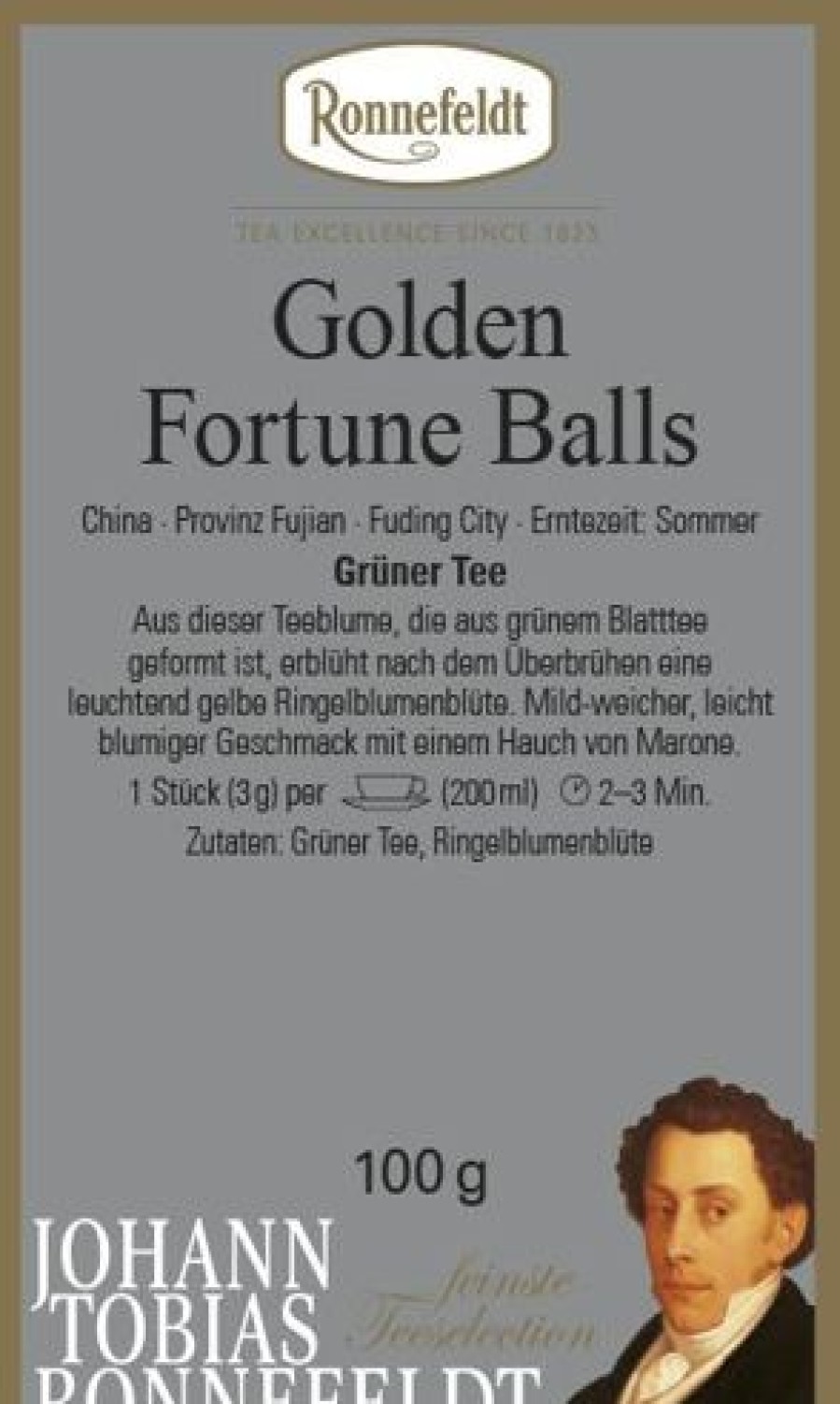 Besonderheiten | Ronnefeldt-Tee Golden Fortune Balls