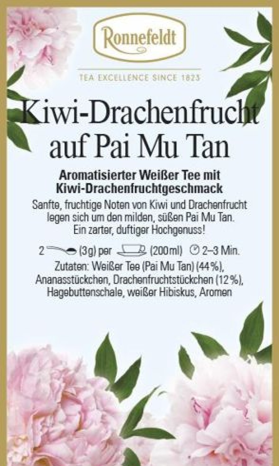 Weiser Tee | Ronnefeldt-Tee Kiwi-Drachenfrucht Auf Pai Mu Tan