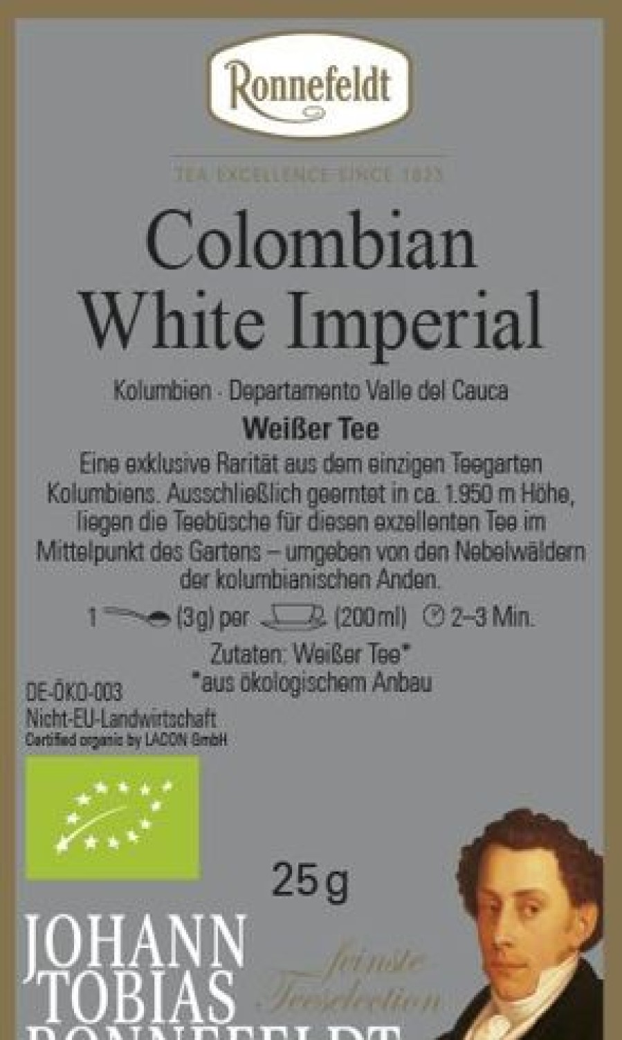 Besonderheiten | Ronnefeldt-Tee Colombian White Imperial Bio