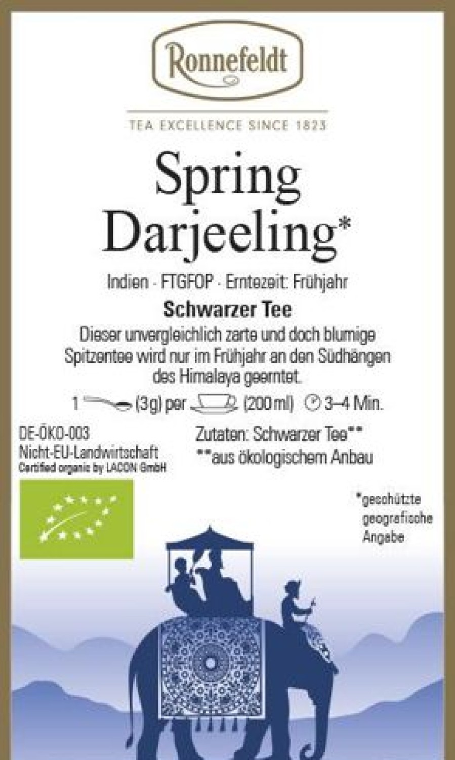 Bio Tee | Ronnefeldt-Tee Spring Darjeeling Bio