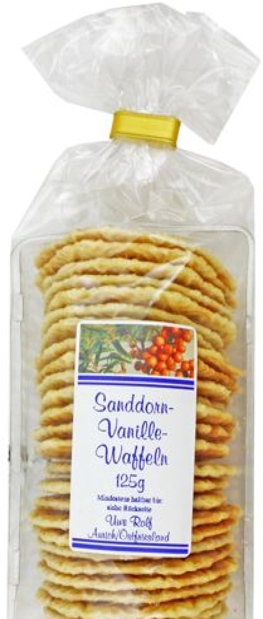 Geback | Uwe Rolf Sanddorn-Vanille-Waffeln 125 G