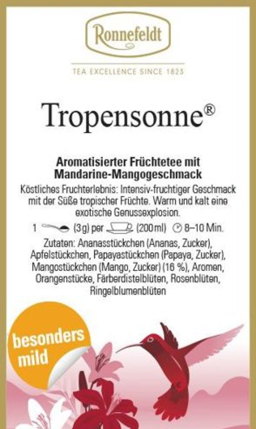 Fruchtetee | Ronnefeldt-Tee Tropensonne