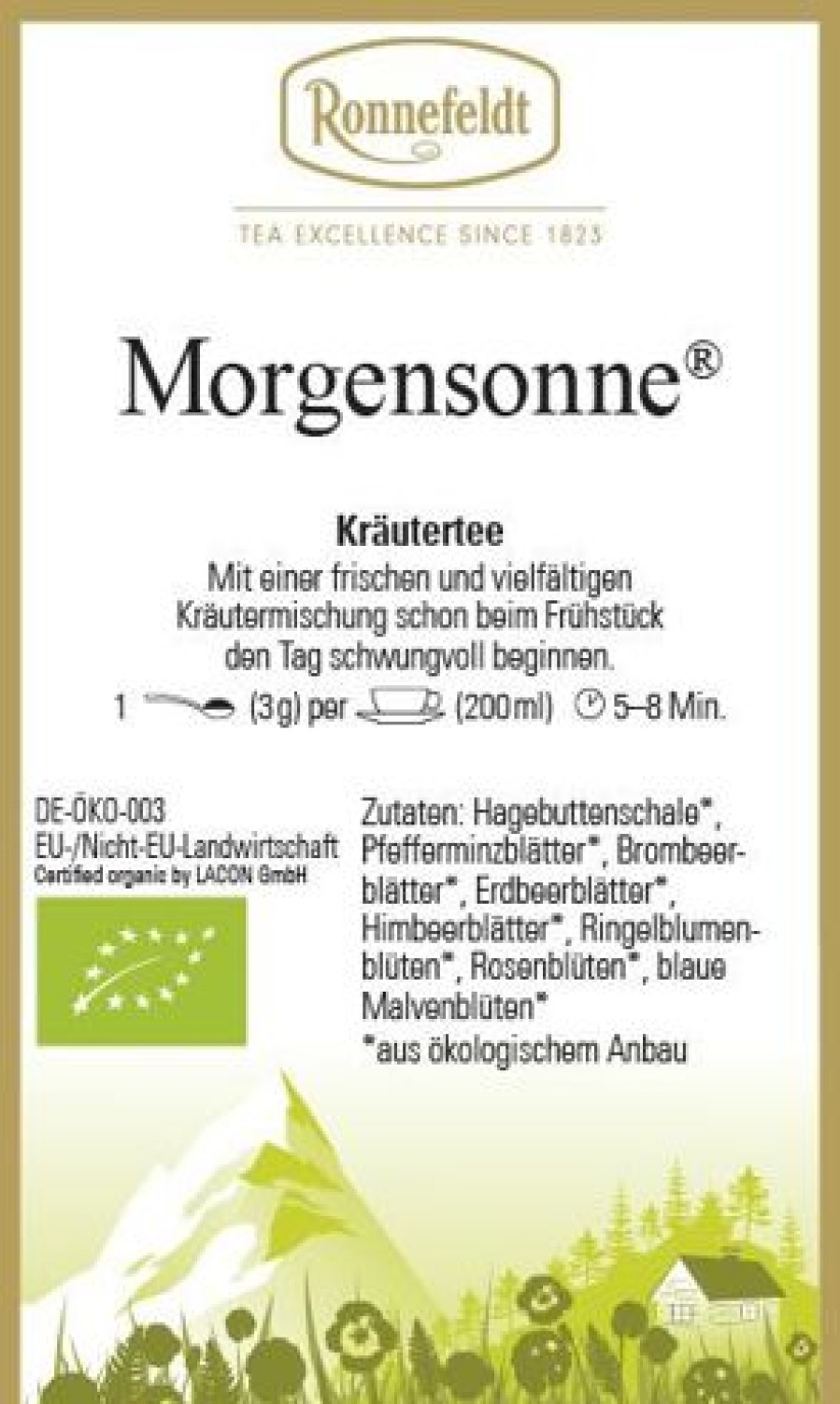 Ronnefeldt | Ronnefeldt-Tee Morgensonne Bio