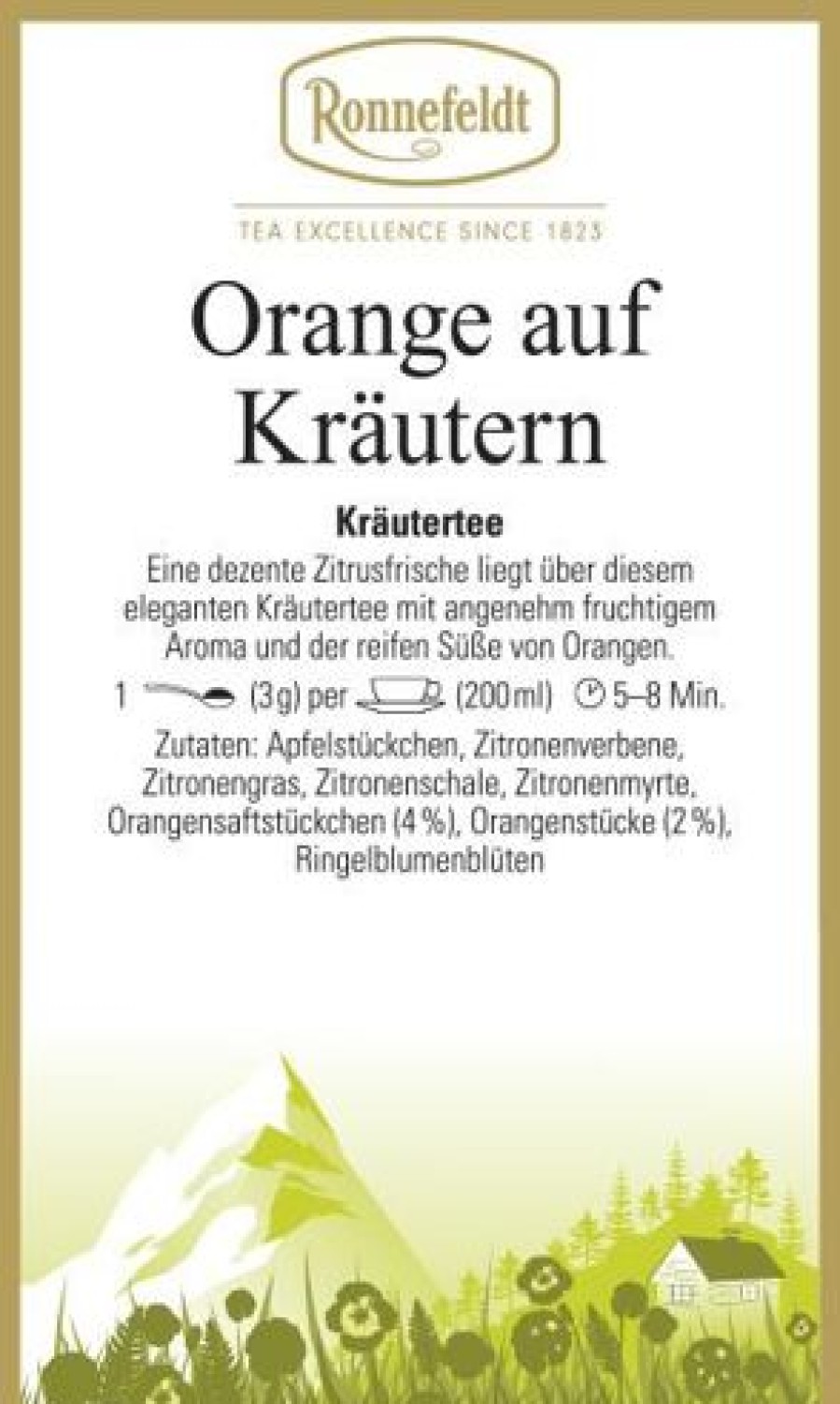 Ronnefeldt | Ronnefeldt-Tee Orange Auf Krutern