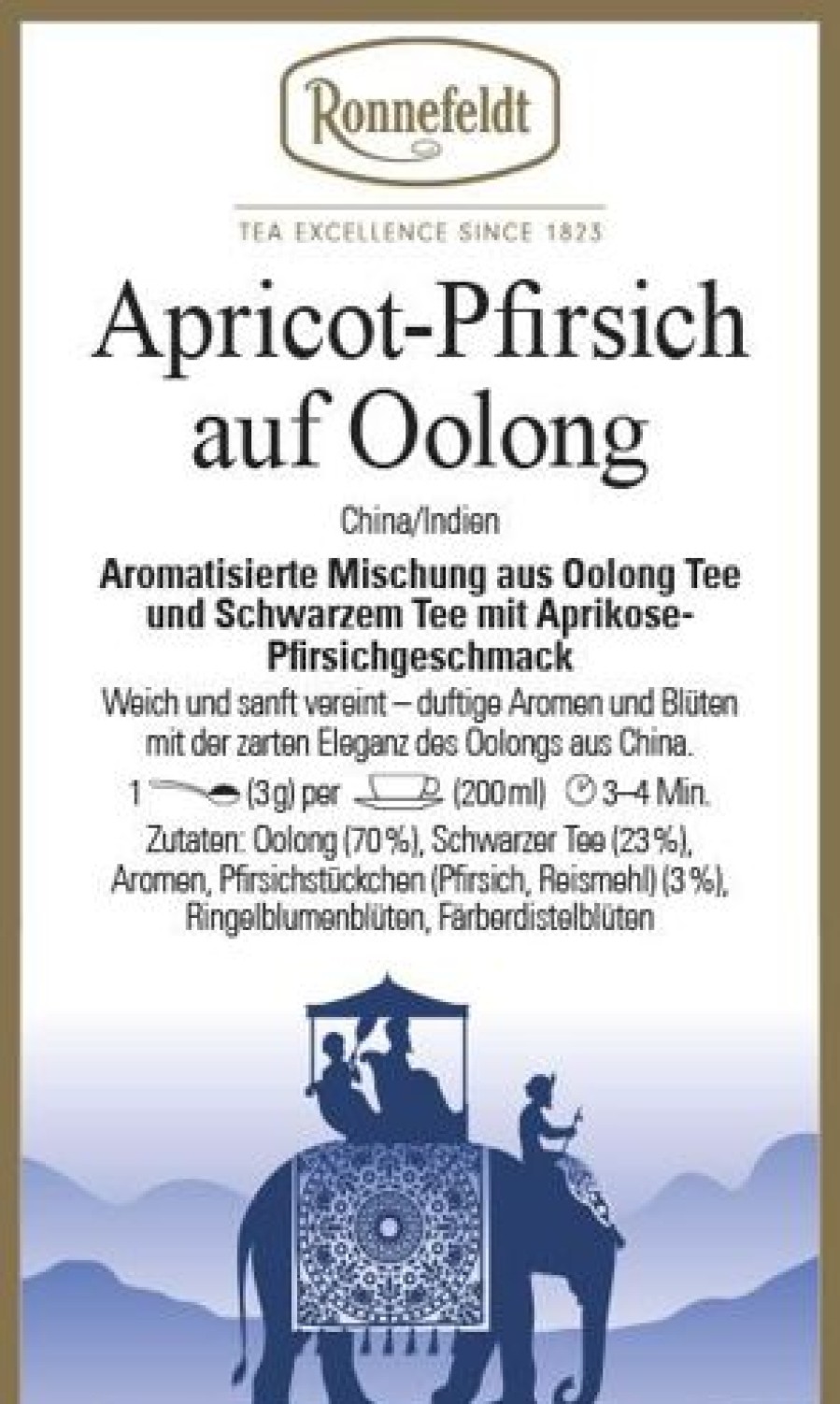 Oolong Tee | Ronnefeldt-Tee Apricot-Pfirsich Auf Oolong